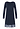 Front cutout view of HA deep navy modal/viscose/tencel L/SLV Nightdress 100cm