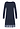 Back cutout view of HA deep navy modal/viscose/tencel L/SLV Nightdress 100cm