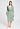 Front view of a women model wearing HA mystic breeze modal/viscose/tencel Robe 110cm