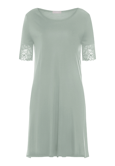 Front cutout view of HA mystic breeze modal/viscose/tencel S/SLV Nightdress 95cm