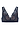 Front cutout view of HA deep navy modal/viscose/tencel Light Padded Soft Cup Bra