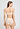 Back view of a women model wearing HA creamy glass modal/viscose/tencel Light Padded Soft Cup Bra