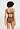 Back view of a women model wearing HA cinnamon modal/viscose/tencel Light Padded Soft Cup Bra