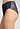 Close-up view of a women model wearing HA deep navy modal/viscose/tencel Maxi Briefs