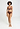 Full-body view of a women model wearing HA cinnamon modal/viscose/tencel Maxi Briefs