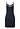 Front cutout view of HA deep navy modal/viscose/tencel Negligee 90cm