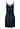 Back cutout view of HA deep navy modal/viscose/tencel Negligee 90cm