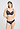 Front view of a women model wearing HA deep navy modal/viscose/tencel Soft Cup Bra