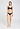 Full-body view of a women model wearing HA deep navy modal/viscose/tencel Soft Cup Bra