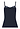 Back cutout view of HA deep navy modal/viscose/tencel Spaghetti Top