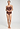 Full-body view of a women model wearing HA cinnamon modal/viscose/tencel Spaghetti Top