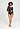 Full-body view of a women model wearing HA dark mocha cotton L/SLV Shirt