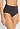 Front view of a women model wearing HA dark mocha cotton Maxi Briefs