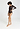 Full-body view of a women model wearing HA dark mocha cotton Maxi Briefs