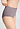 Close-up view of a women model wearing HA stormy rose cotton Maxi Briefs