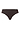 Front cutout view of HA dark mocha cotton Midi Briefs