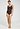 Full-body view of a women model wearing HA dark mocha cotton Midi Briefs