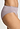 Close-up view of a women model wearing HA stormy rose cotton Midi Briefs