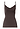 Front cutout view of HA dark mocha cotton Padded Spaghetti Top