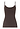 Back cutout view of HA dark mocha cotton Padded Spaghetti Top