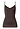 Front cutout view of HA dark mocha cotton Spaghetti Top