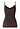 Back cutout view of HA dark mocha cotton Spaghetti Top