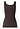 Back cutout view of HA dark mocha cotton Tank Top