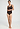 Full-body view of a women model wearing HA dark mocha cotton Tank Top