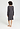 Back view of a women model wearing HA boulevard cotton L/SLV Nightdress 100cm