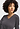 Close-up view of a women model wearing HA boulevard cotton L/SLV Nightdress 100cm