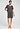 Front view of a women model wearing HA boulevard cotton S/SLV Nightdress 90cm