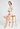 Full-body view of a women model wearing HA moonlight modal/viscose/tencel Midi Briefs