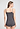 Back view of a women model wearing HA boulevard modal/viscose/tencel Spaghetti Top
