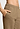 Close-up view of a women model wearing HA desert clay cotton Long Pants