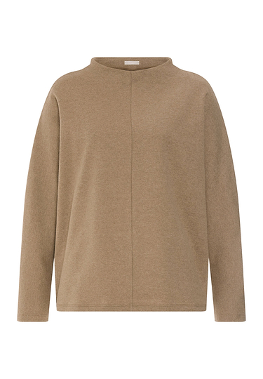 Front cutout view of HA desert clay cotton Pullover