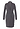 Front cutout view of HA dark sesame cotton Robe