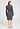 Back view of a women model wearing HA dark sesame cotton Robe
