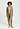 Full-body view of a women model wearing HA desert clay cotton Robe