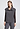 Front view of a women model wearing HA boulevard cotton Zippered vest