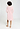 Back view of a women model wearing HA rosewater cotton L/SLV Nightdress 100cm