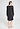 Back view of a women model wearing HA phantom cotton L/SLV Nightdress 100cm