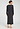 Back view of a women model wearing HA phantom cotton L/SLV Nightdress 130cm