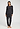 Full-body view of a women model wearing HA phantom cotton L/SLV Pajama