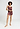 Full-body view of a women model wearing HA apple butter silk Knickers