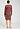 Back view of a women model wearing HA apple butter modal/viscose/tencel L/SLV Nightdress 100cm