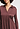 Close-up view of a women model wearing HA apple butter modal/viscose/tencel L/SLV Nightdress 90cm