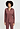 Front view of a women model wearing HA apple butter modal/viscose/tencel L/SLV Shirt