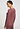 Back view of a women model wearing HA apple butter modal/viscose/tencel L/SLV Shirt