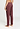 Back view of a women model wearing HA apple butter modal/viscose/tencel Long Pants