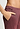 Close-up view of a women model wearing HA apple butter modal/viscose/tencel Long Pants